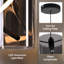 1-Light Matte Black LED Pendant