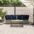 Patio Sofa With Cushions Poly Rattan-1798432801