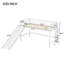 Lit mezzanine bas avec échelle et toboggan-302752905