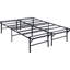 Porte-matelas, métal, support de lit contemporain à finition noire, acier, finition, pliable, capacité de 750 lb-2063980092