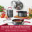 Rachael Ray Create Delicious Hard Anodized Nonstick Cookware Induction Pots and Pans Set, 11 Piece-41841027