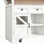121 cm W Kitchen Island with Wheels