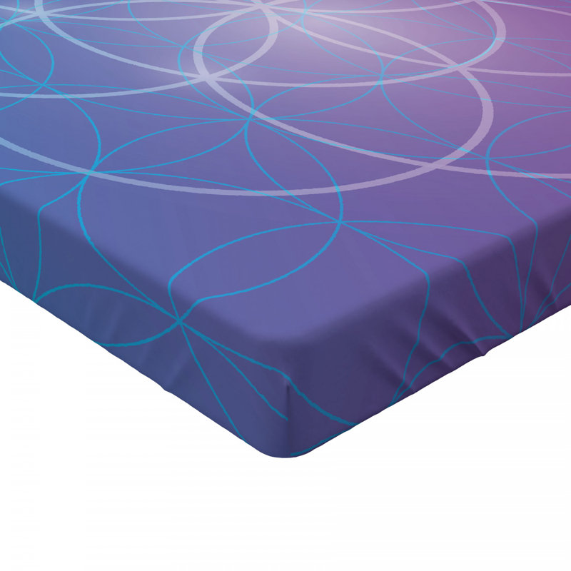 Microfiber Geometric Fitted Sheet, Full Fitted Sheet