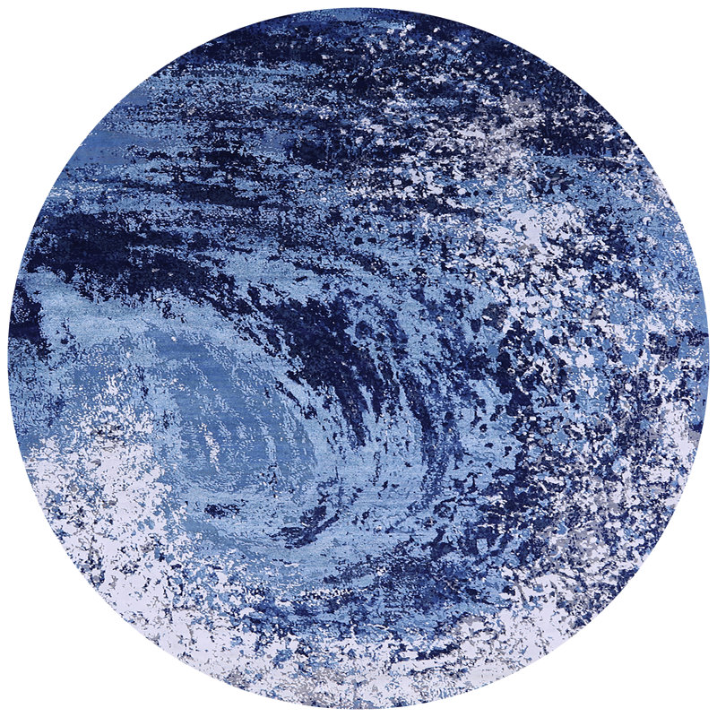 Tapis bleu Brickerville, Rond 3 pi