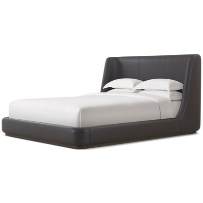 Lisbon Upholstered Wingback Bed