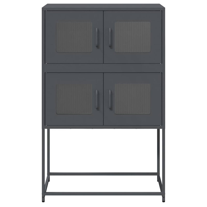 Highboard 68X39x107 Cm Steel, Anthracite