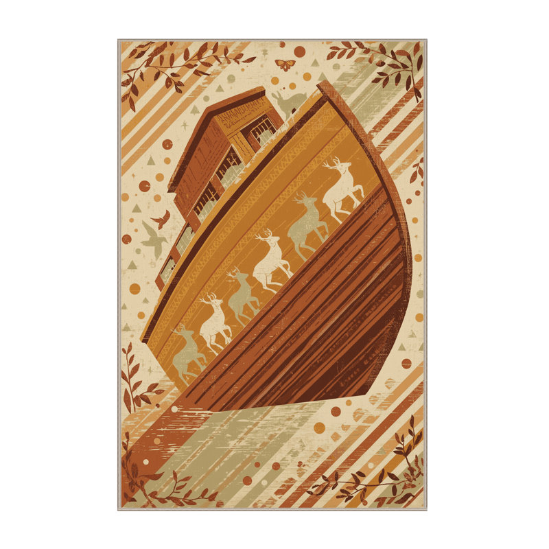 Tapis brun doux et moelleux au look rustique Pitkin Country, 3 X 5