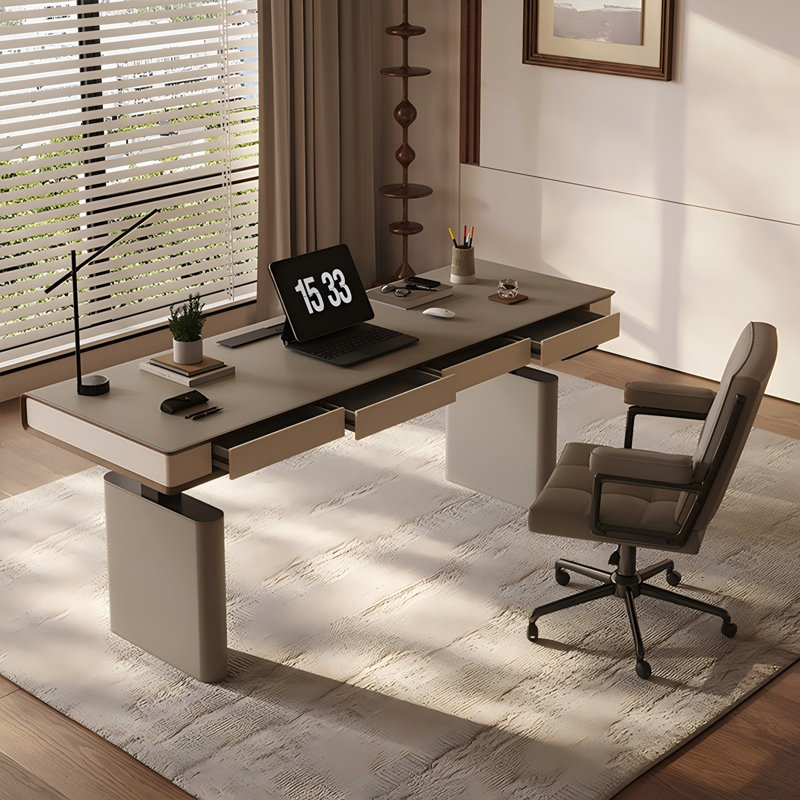 Bureau électrique 62,99 po, H 55,12 po x l 62,99 po x P 23,62 po