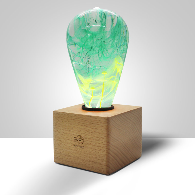 Lampe de table en bois 6,3 po