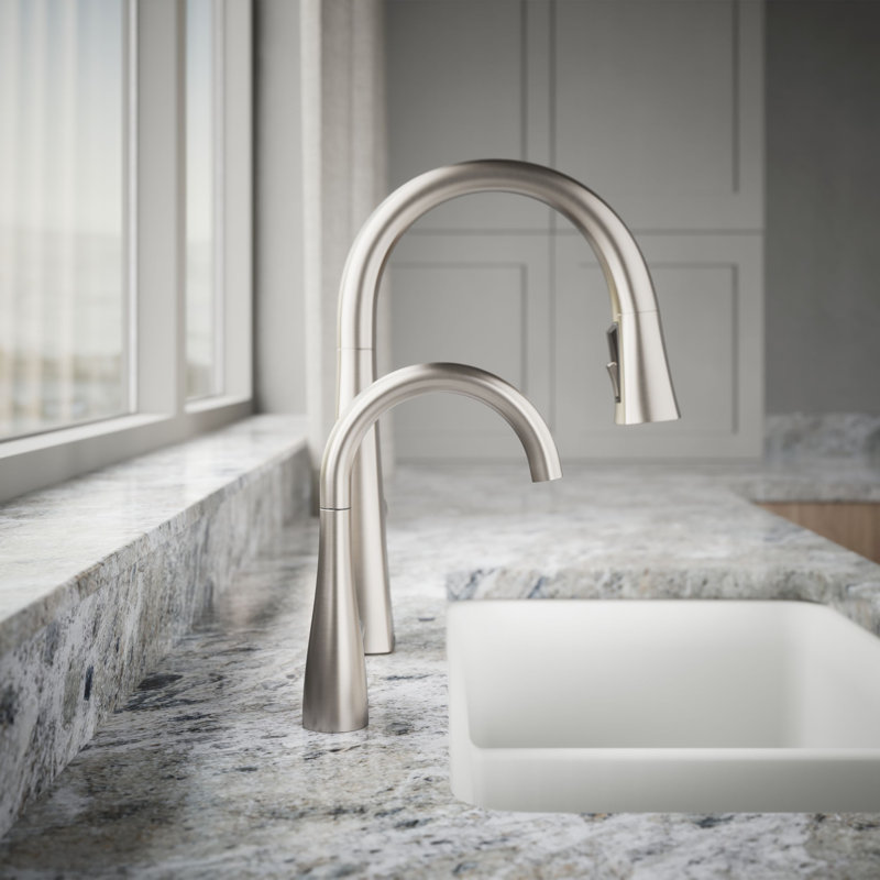 Transitional Beverage Faucet, Vibrant Stainless