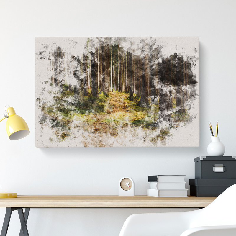Green Forest Vol.6 - Wrapped Canvas Print, 35cm H x 50cm W x 3cm D