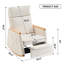 Chaise berçante d'appoint avec repose-pieds