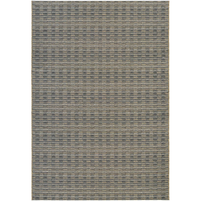 Tapis rayé intérieur / extérieur Kaz Kazé, Rectangle 2 pi x 3 pi 7 po