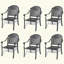 Chaise et coussins de salle à manger en aluminium-380908634-386894568