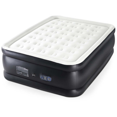 Queen Size 22 Inch Inflatable Air Mattress With Built-In Pump