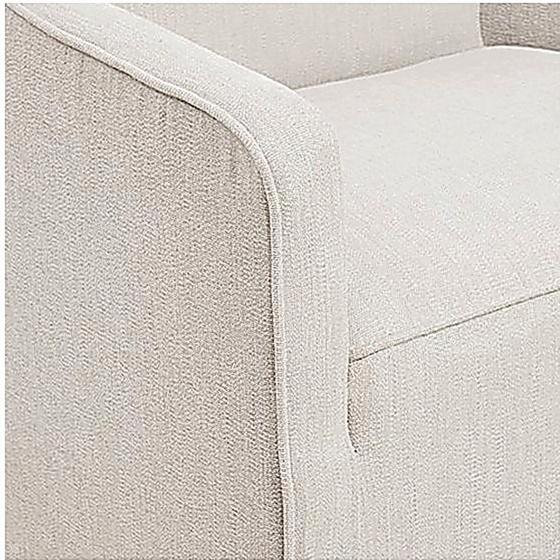 Chaise avec accoudoirs de salle à manger à jupe