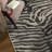 Safari Animal Print Zebra Machine Printed Washable Beige / Gray Indoor Area Rug with Non-Slip Backing-1023600590-846593582