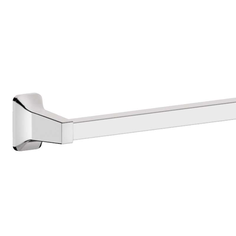 Ensemble de barre à serviettes 24 po - Chrome poli avec barre en aluminium Sunrise, 3.2" H x 26.25" L x 1.81" D