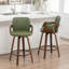 Tabouret de comptoir pivotant avec structure en bois Youngstown-123200650