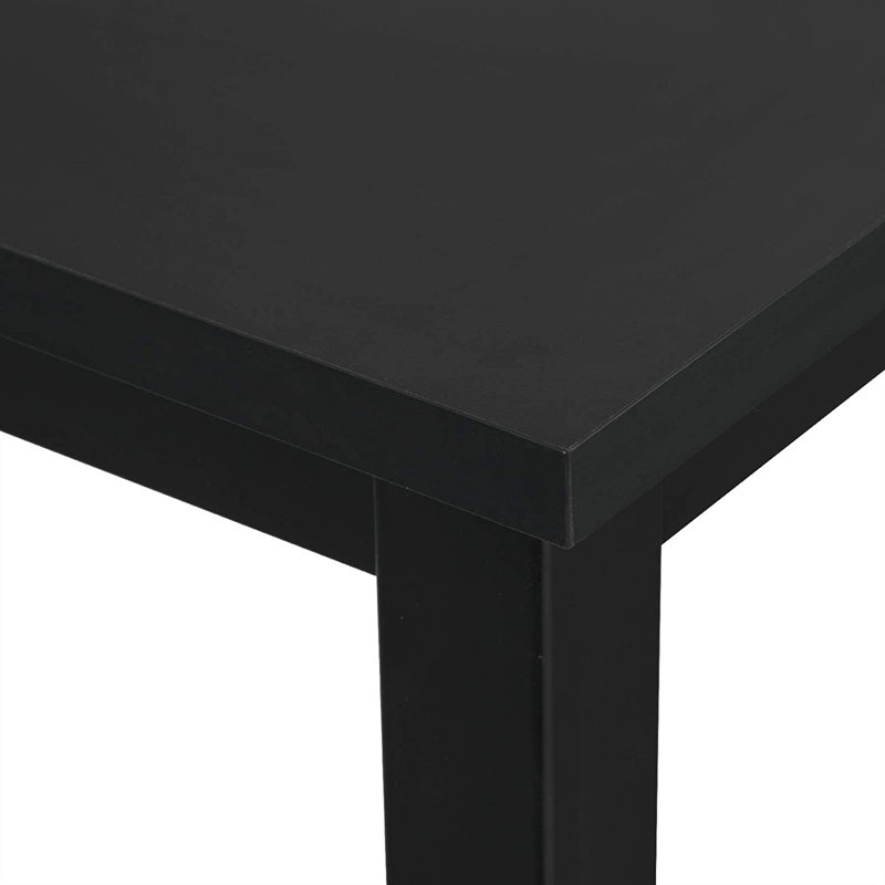 Dequinton Rectangular 120cm L x cm W Dining Table, Black, Black, H100  x L120 x W40cm