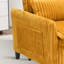Chaise d'appoint convertible rembourrée en velours côtelé-1488344169