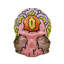 Memento Mori Rock and Pop Skull Sculpture
