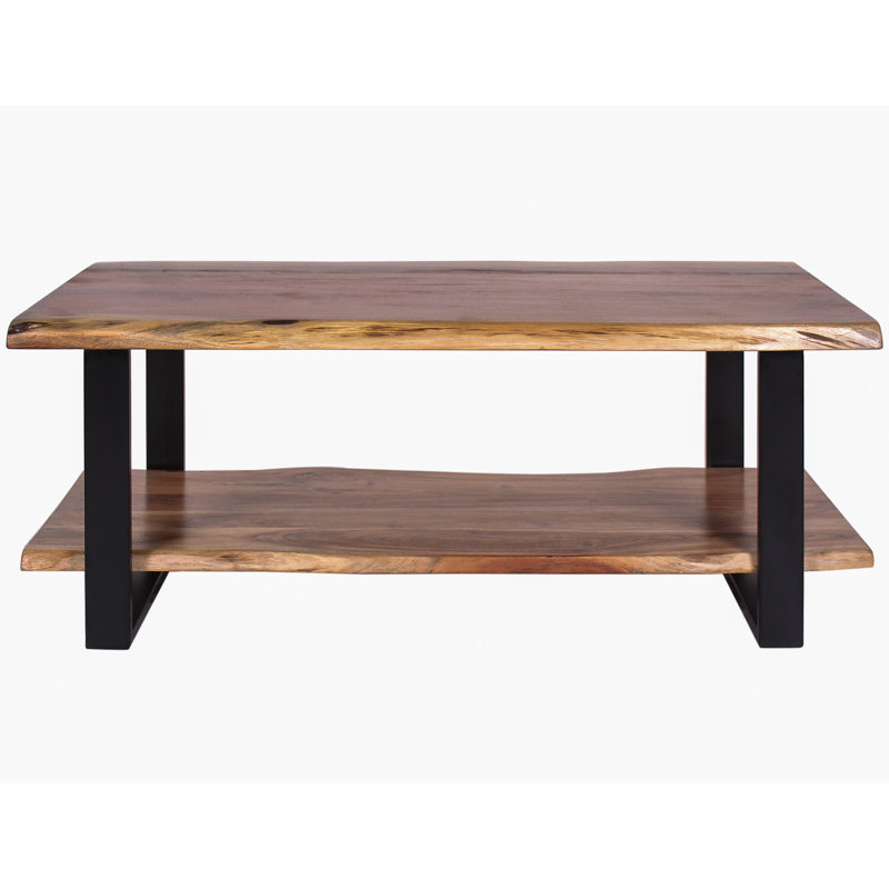 Table basse avec rangement Okehampt Live Edge