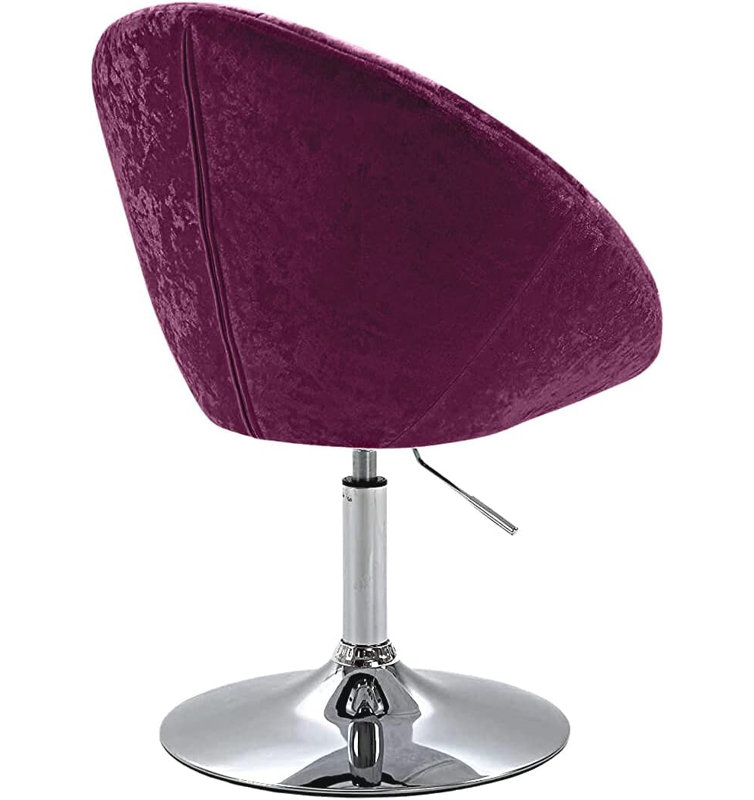 Ailisha Adjustable Height Counter Stool with Metal Frame, Pink