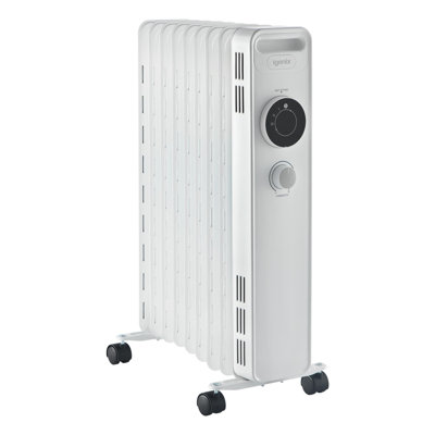 Igenix 1500W Oil filled Radiator White Pack of 2