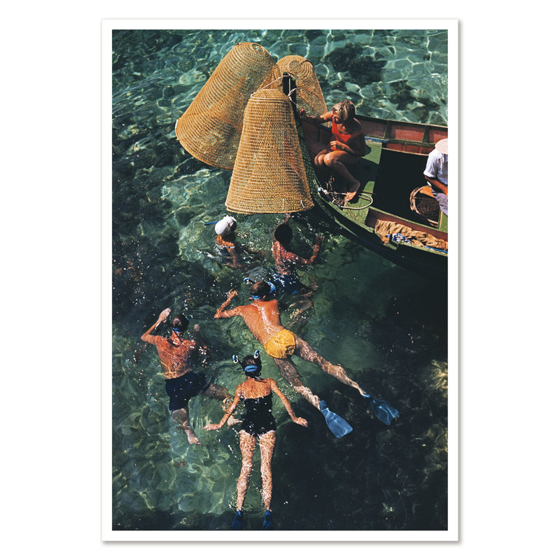People Print by Slim Aarons, 48.5" H x 32.5" W, Frameless Print, Does Not Apply