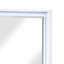 Miroir de coiffeuse Oly, cadre blanc brillant avec DEL, 37 x 47