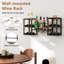 Wall Mounted Wine Bottle & Glass Rack
