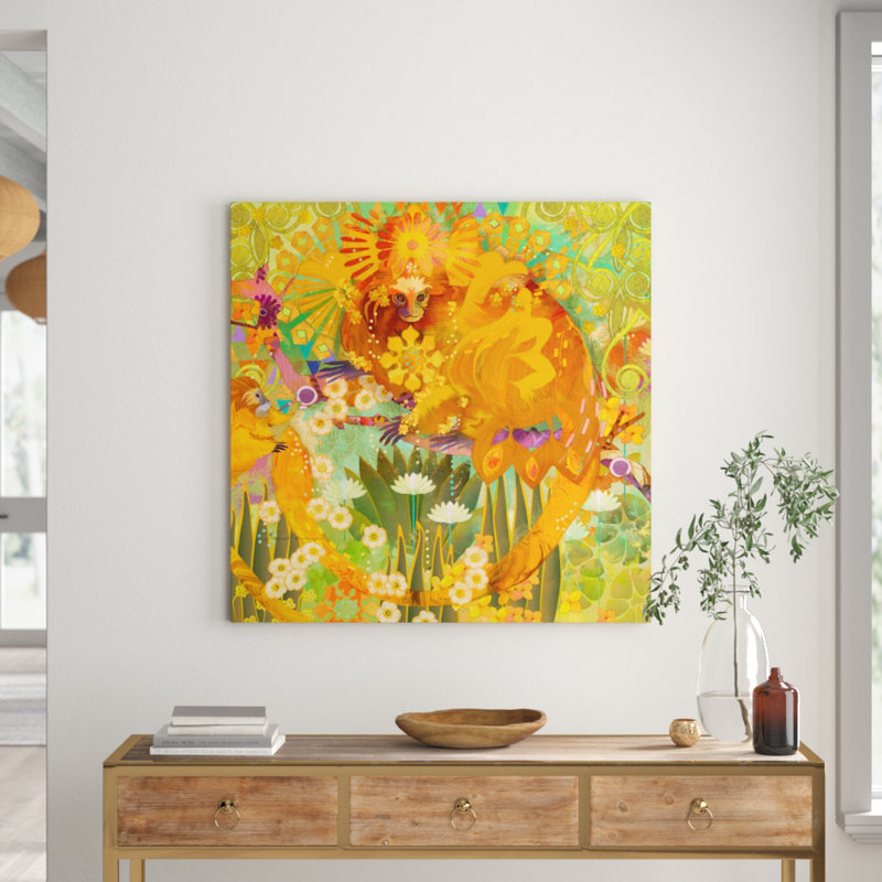 Evelia - Wrapped Canvas Painting, 101cm H x 101cm W x 3.81cm D