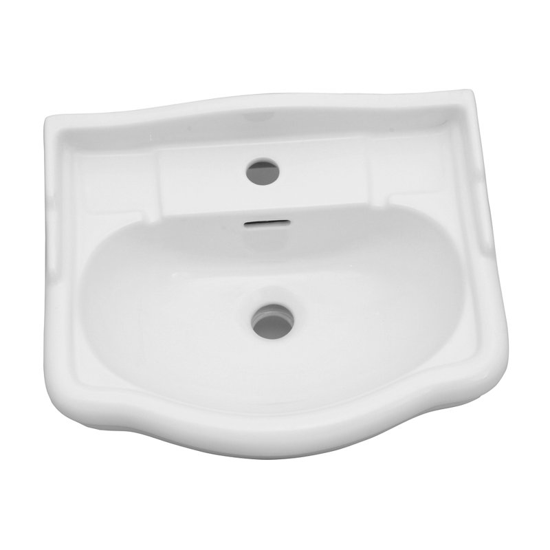 Barclay Stanford 15'' White Vitreous China U-Shaped Bathroom Sink with Overflow