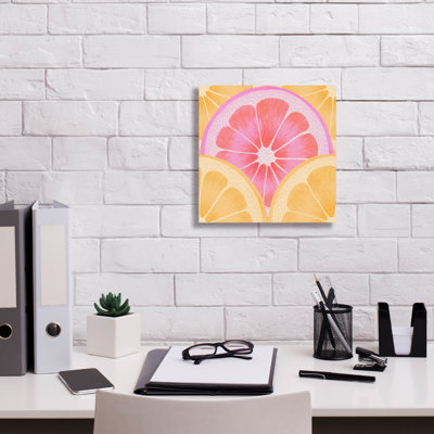Epic Graffiti 'Citrus Pattern'  by Rachel Hallquist Canvas Wall Art, 12" x 12"