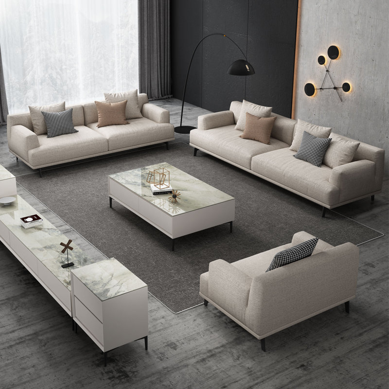 Isaiyah Upholstered Sofa, 30"H x 82.6"W x 37.4"D