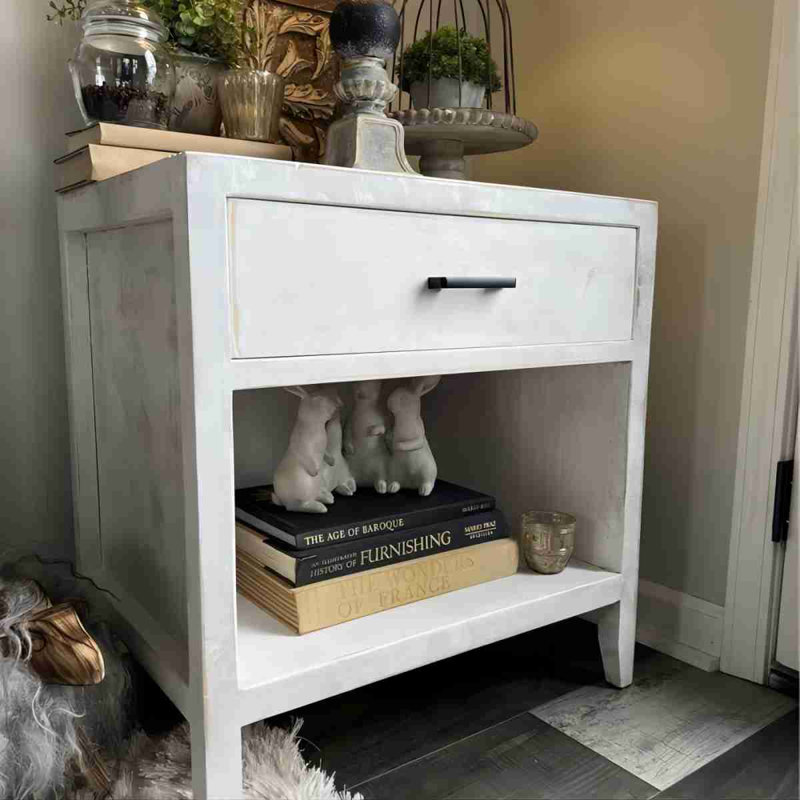 Table de chevet en bois massif Suean