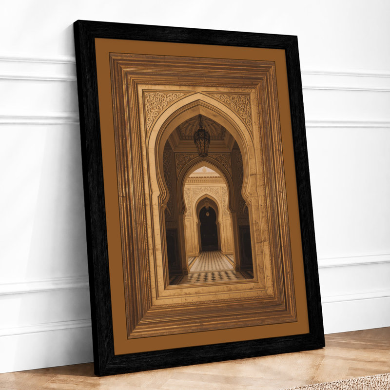 Archway To Infinity Art Deco - Print, A1 - 84.1 x 59.4 cm, Black