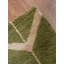 Vert | Tapis d'intérieur beige géométrique en laine noué à la main-461860986