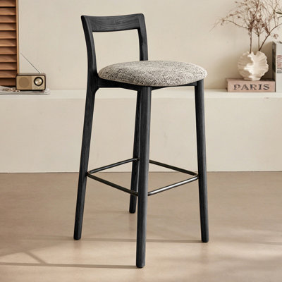 Black Low back side Chair(Set of 2)