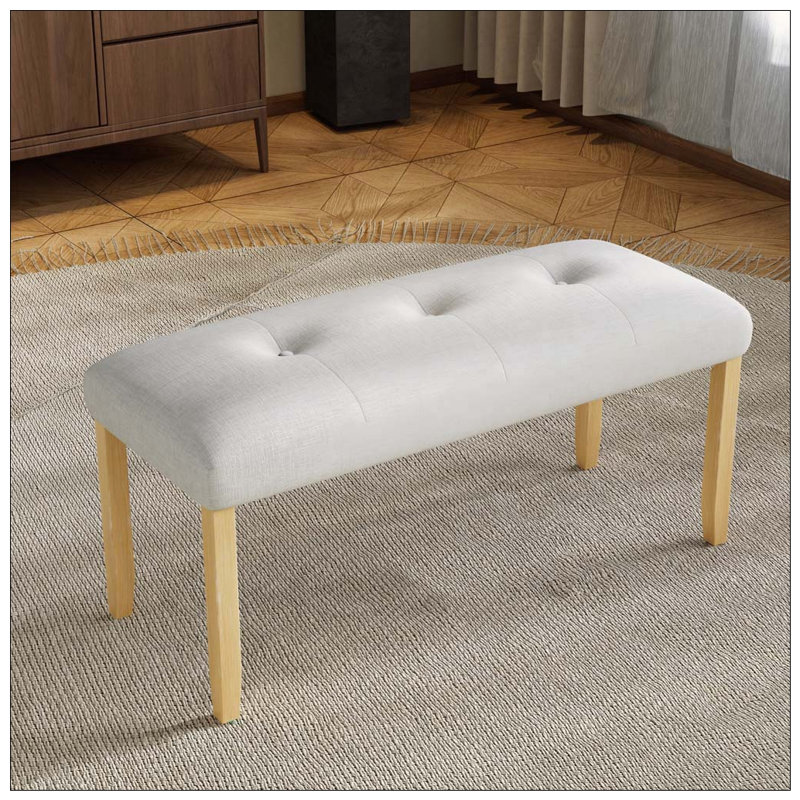 Banc rembourré moderne capitonné