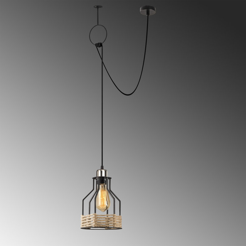 Luminaire suspendu lanterne à 1 lumière Henke