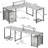 Vlado 63'' L Shaped Desk with Drawers-2067798964