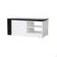 Table basse à plateau relevable avec portes de grange