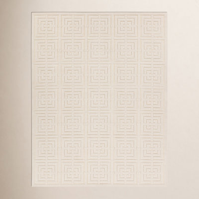 Hira Cream Geometric Rug