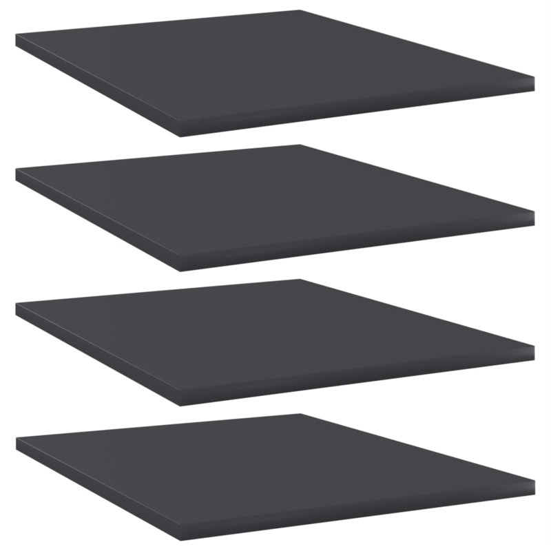 Tablettes flottantes étagères murales, H 0,6 po x l 15,7 po x P 19,7 po, gris