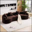 Canapé luxueux pour le salon avec coussins moelleux et design élégant, parfait pour le confort et l'élégance-213207915-213207905