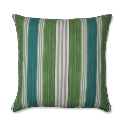 Housse et insert de coussin carré en coton On Course Verte