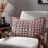 Avery Abstract White and Orange Rectangular Throw Cushion