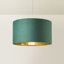 Afzaal Linen Blend Drum Lamp Shade ( Slip-On ) in Green-570475320